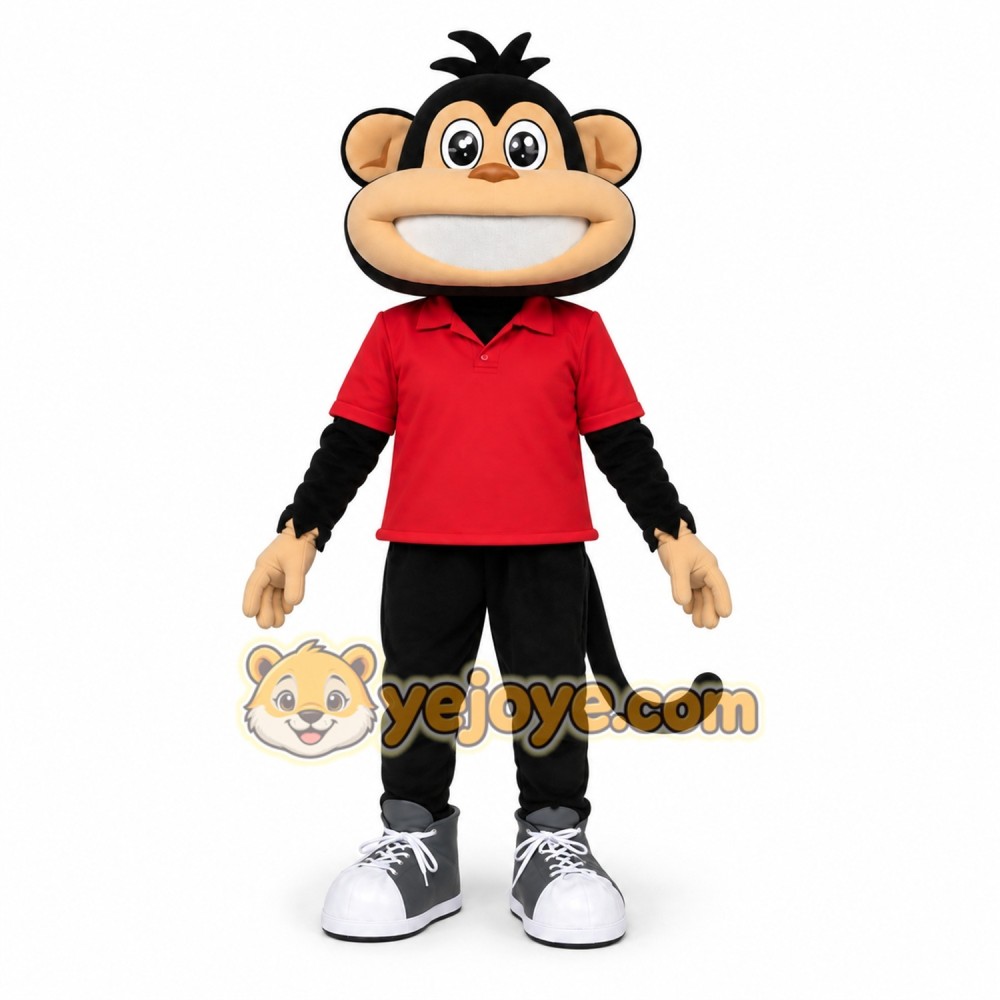 Red Monkey Mascot Costume Red Monkey Mascot Costume