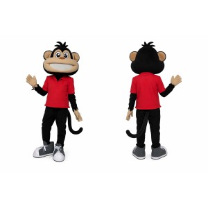 Red Monkey Mascot Costume