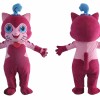 Pink Cat Mascot Costume