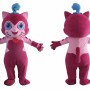 Pink Cat Mascot Costume