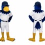 Blue Bird Mascot Costume with Cap
