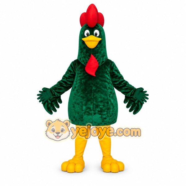 Green Chicken Mascot Costume for Kids and Adults Green Chicken Mascot Costume for Kids and Adults