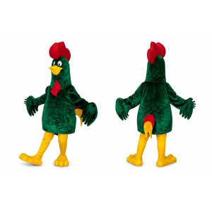 Green Chicken Mascot Costume for Kids and Adults