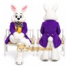 Purple Bunny Mascot Costume for Events Purple Bunny Mascot Costume for Events