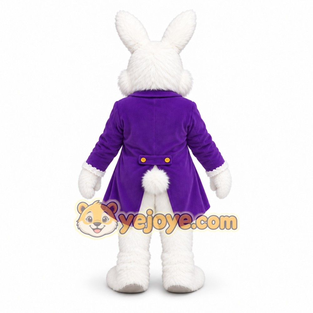 Purple Bunny Mascot Costume for Events Purple Bunny Mascot Costume for Events
