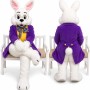 Purple Bunny Mascot Costume for Events