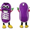 Purple Shoe Mascot Costume