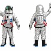 Silver Astronaut Mascot Costume for Kids