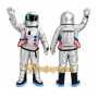 Silver Astronaut Mascot Costume for Kids