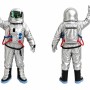 Silver Astronaut Mascot Costume for Kids