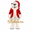 Red Polar Bear Mascot Costume Red Polar Bear Mascot Costume