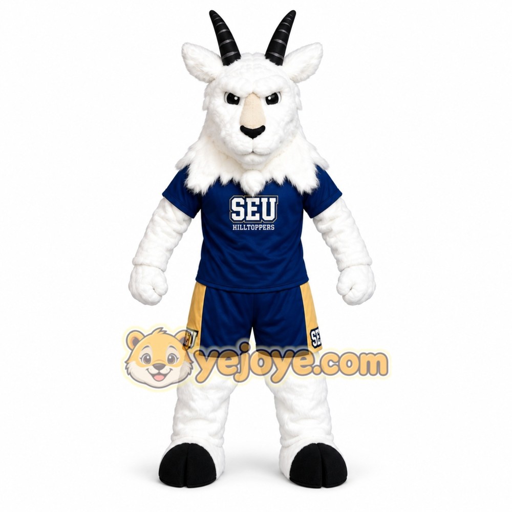 Blue Goat Mascot Costume Blue Goat Mascot Costume