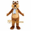 Brown Chipmunk Mascot Costume with Blue Scarf Brown Chipmunk Mascot Costume with Blue Scarf