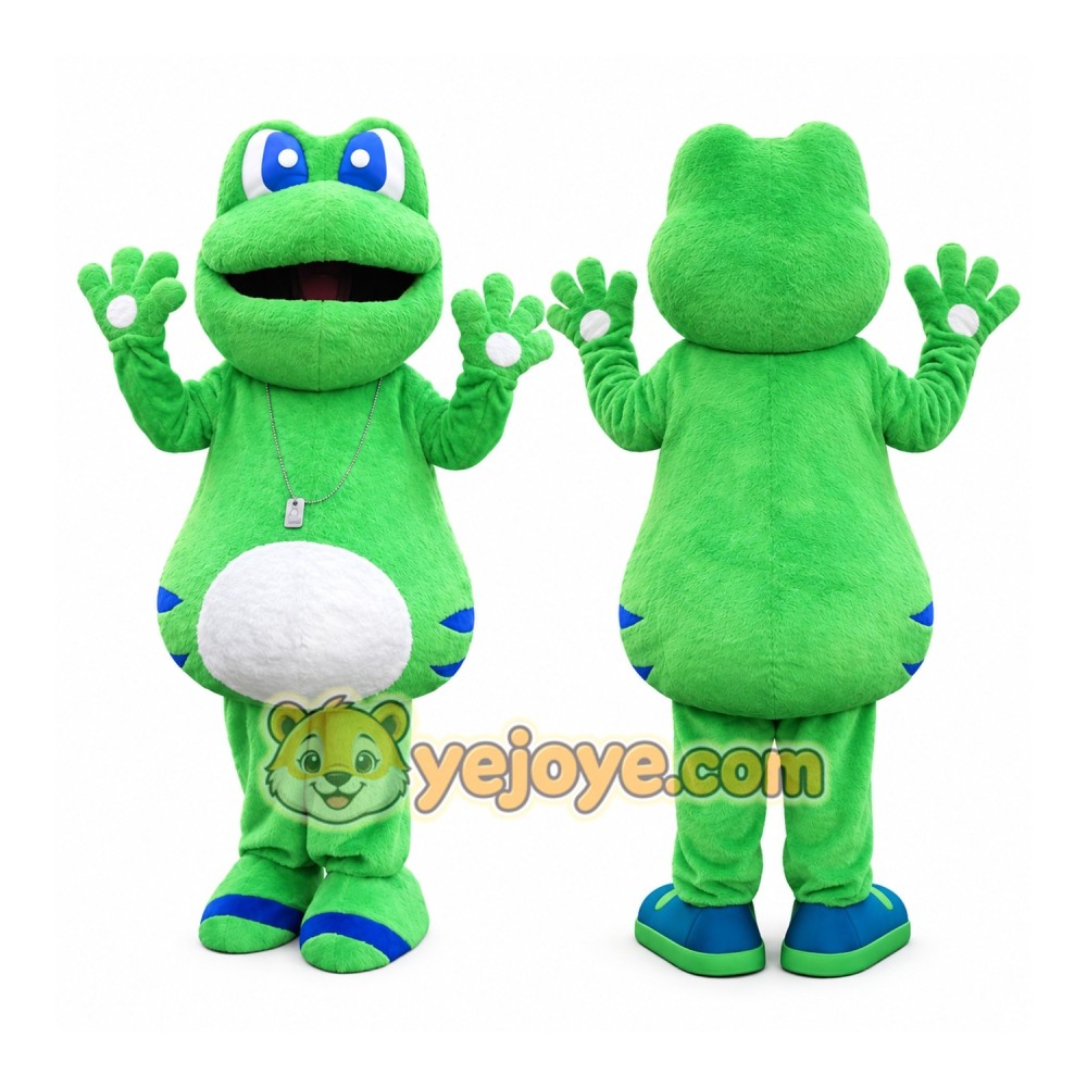 Green Frog Mascot Costume for Kids and Adults Green Frog Mascot Costume for Kids and Adults