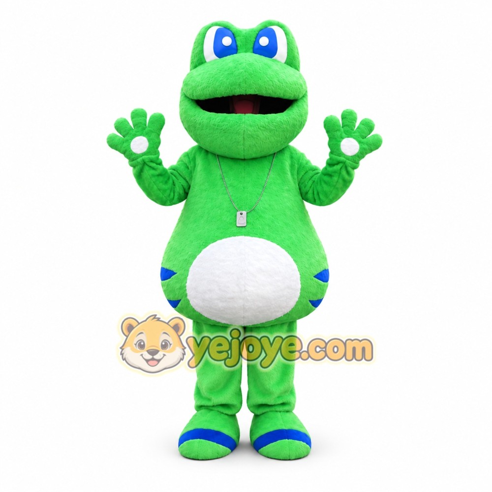 Green Frog Mascot Costume for Kids and Adults Green Frog Mascot Costume for Kids and Adults