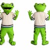 Green Frog Mascot Costume for Kids and Adults