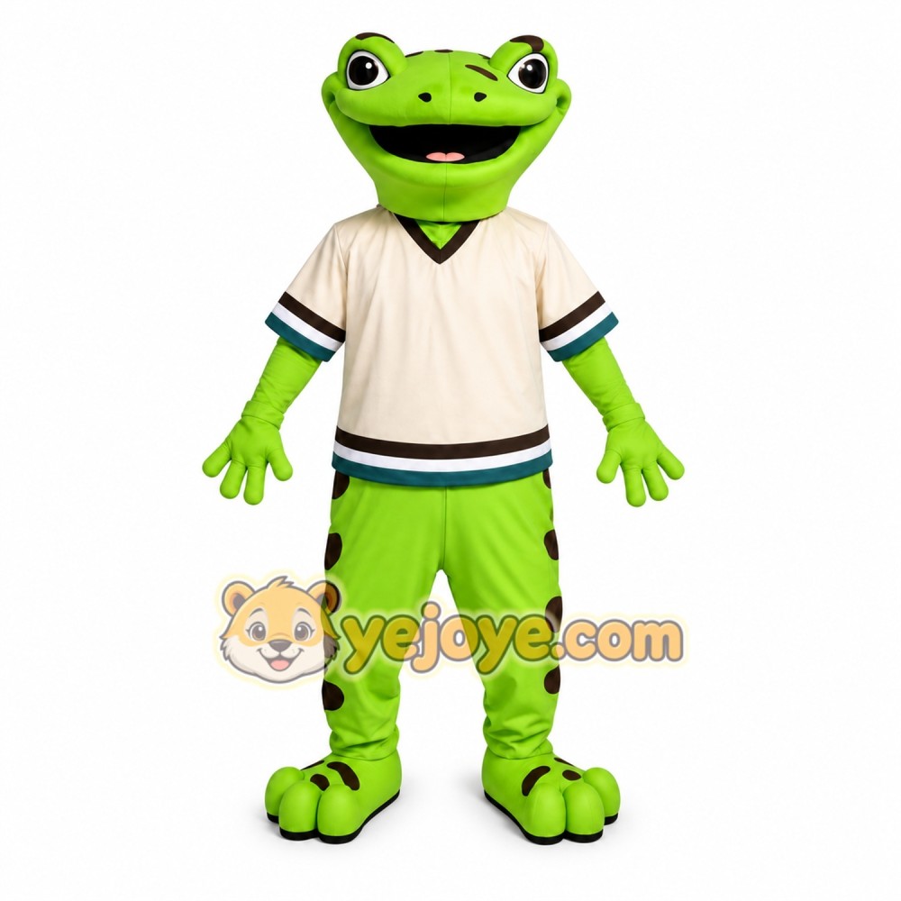 Green Frog Mascot Costume for Kids and Adults Green Frog Mascot Costume for Kids and Adults