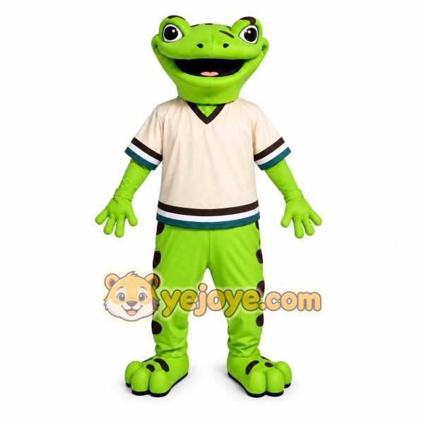Green Frog Mascot Costume for Kids and Adults
