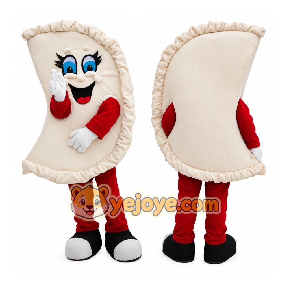 Chinese Dumplings Mascot Costume in Red Chinese Dumplings Mascot Costume in Red