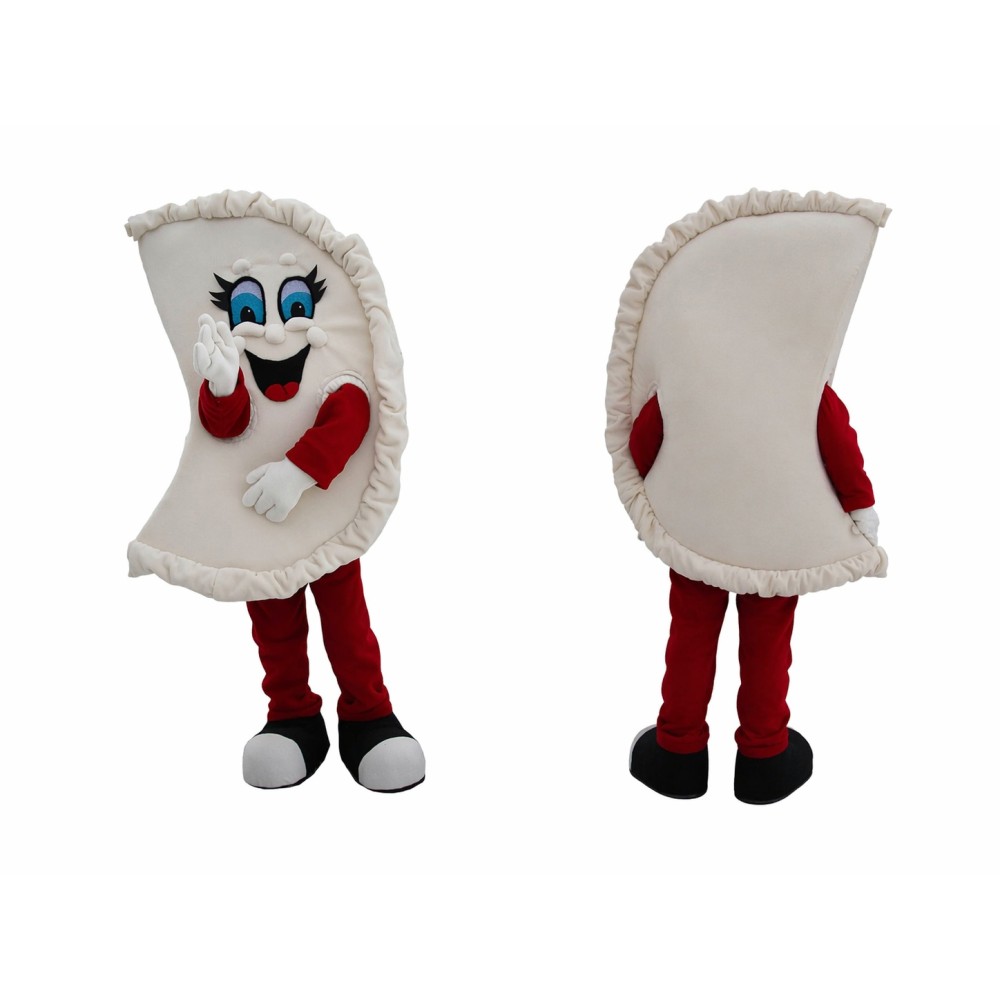 Chinese Dumplings Mascot Costume in Red