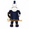 Blue Knight Mascot Costume with Shield and Cape Blue Knight Mascot Costume with Shield and Cape