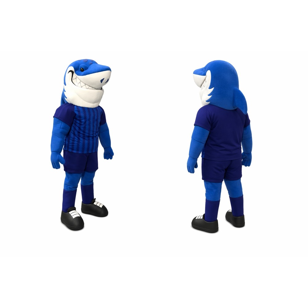 Blue Shark Mascot Costume for Kids and Adults