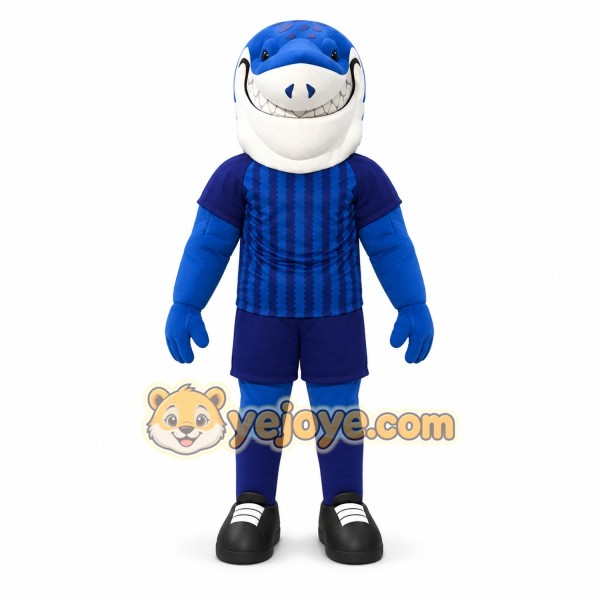 Blue Shark Mascot Costume for Kids and Adults