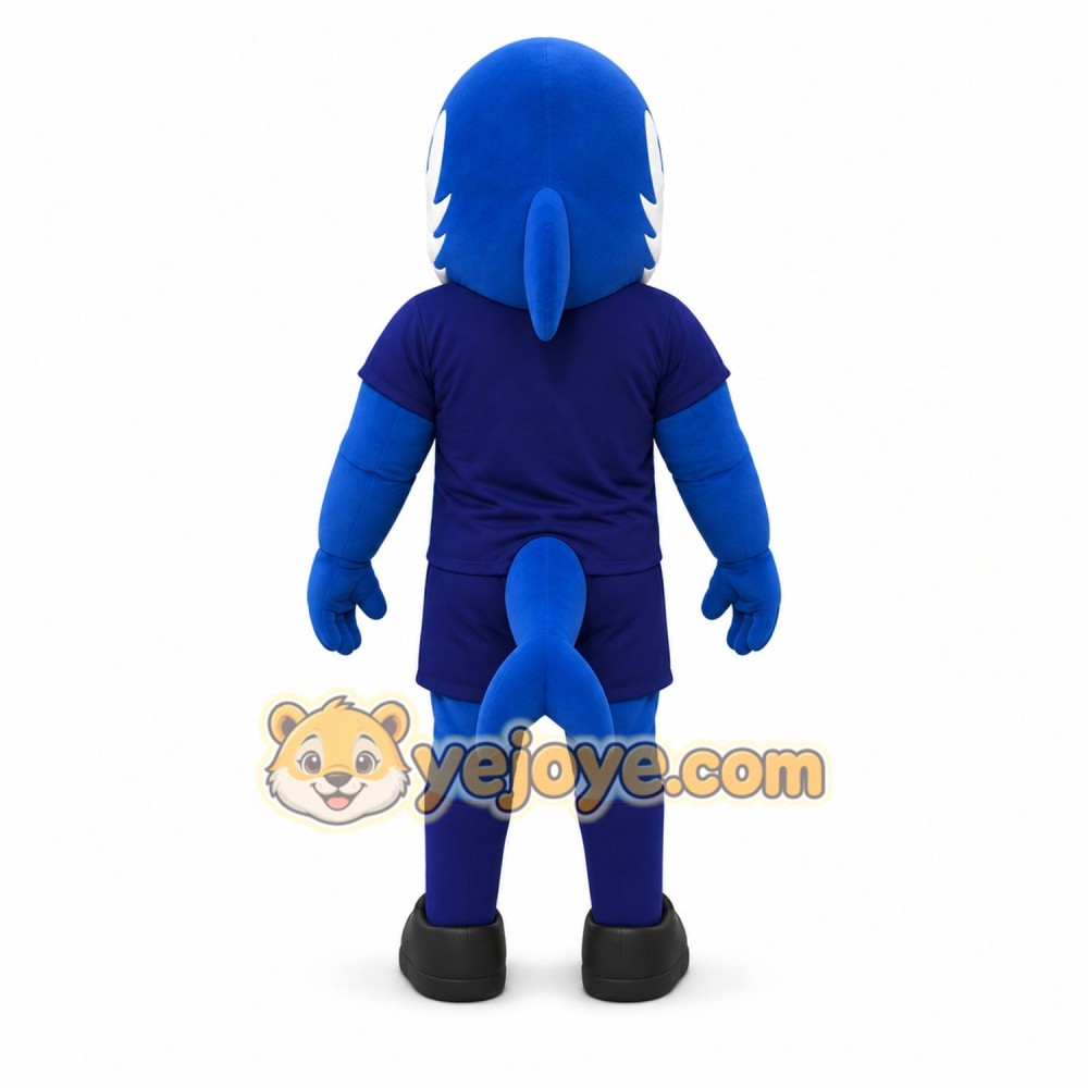 Blue Shark Mascot Costume for Kids and Adults