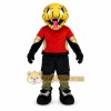 Red Snake Mascot Costume with Tail and Gold Accents Red Snake Mascot Costume with Tail and Gold Accents