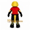 Red Snake Mascot Costume with Tail and Gold Accents Red Snake Mascot Costume with Tail and Gold Accents