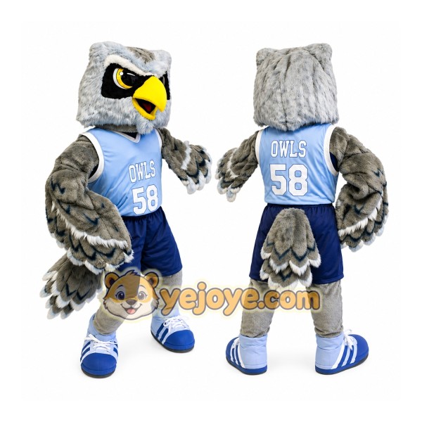 Blue Owl Mascot Costume