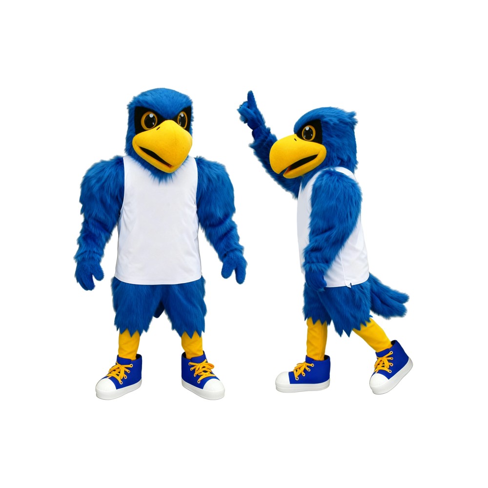 Blue Falcon Mascot Costume