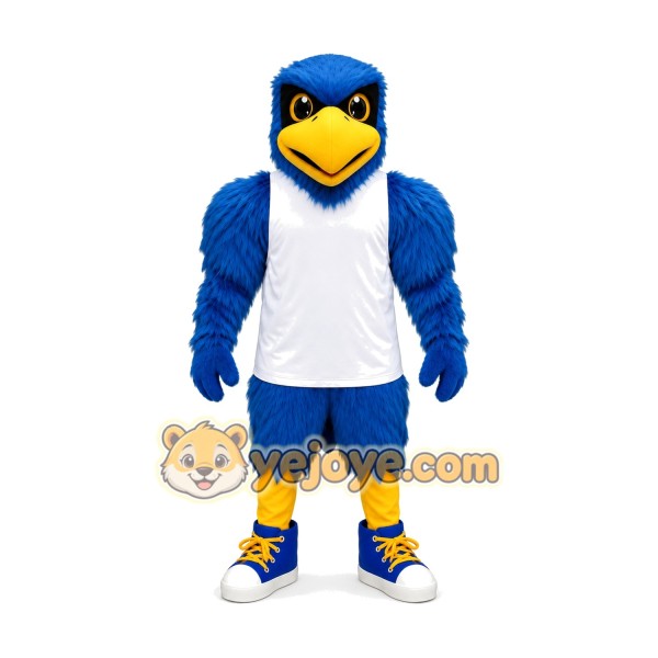 Blue Falcon Mascot Costume