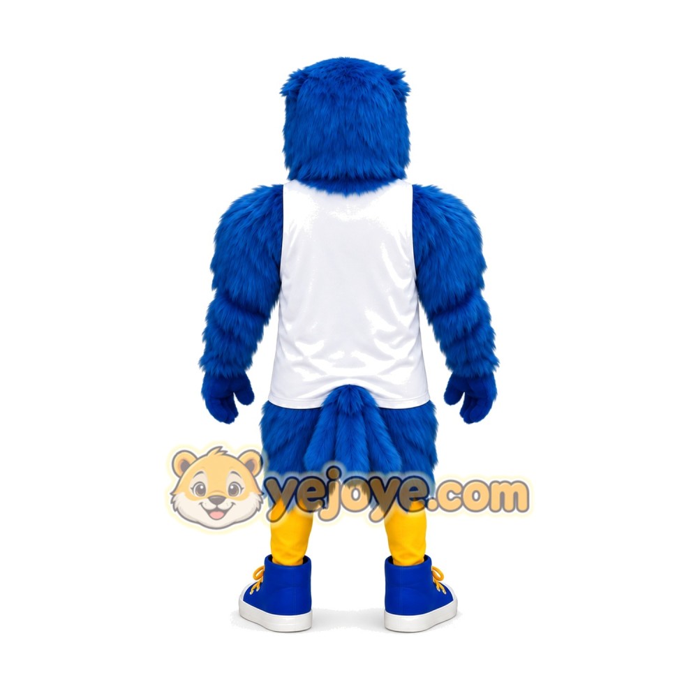 Blue Falcon Mascot Costume Blue Falcon Mascot Costume