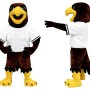 Red Eagle Hawk Mascot Costume