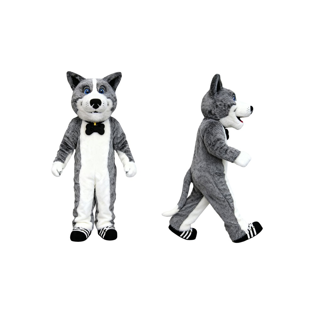 Cute Husky Dog Mascot Costume