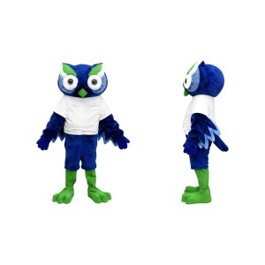 Blue Owl Mascot Costume