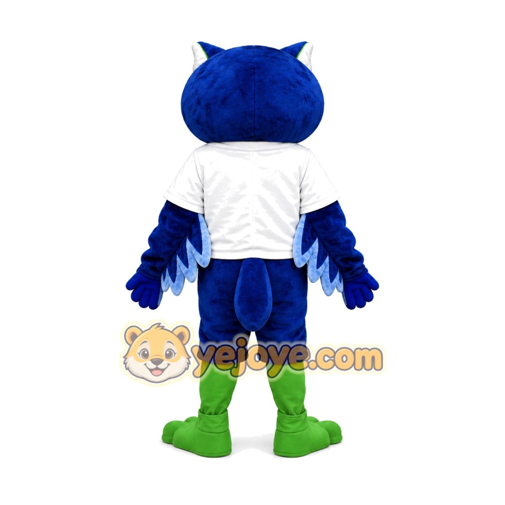 Blue Owl Mascot Costume Blue Owl Mascot Costume