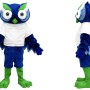 Blue Owl Mascot Costume