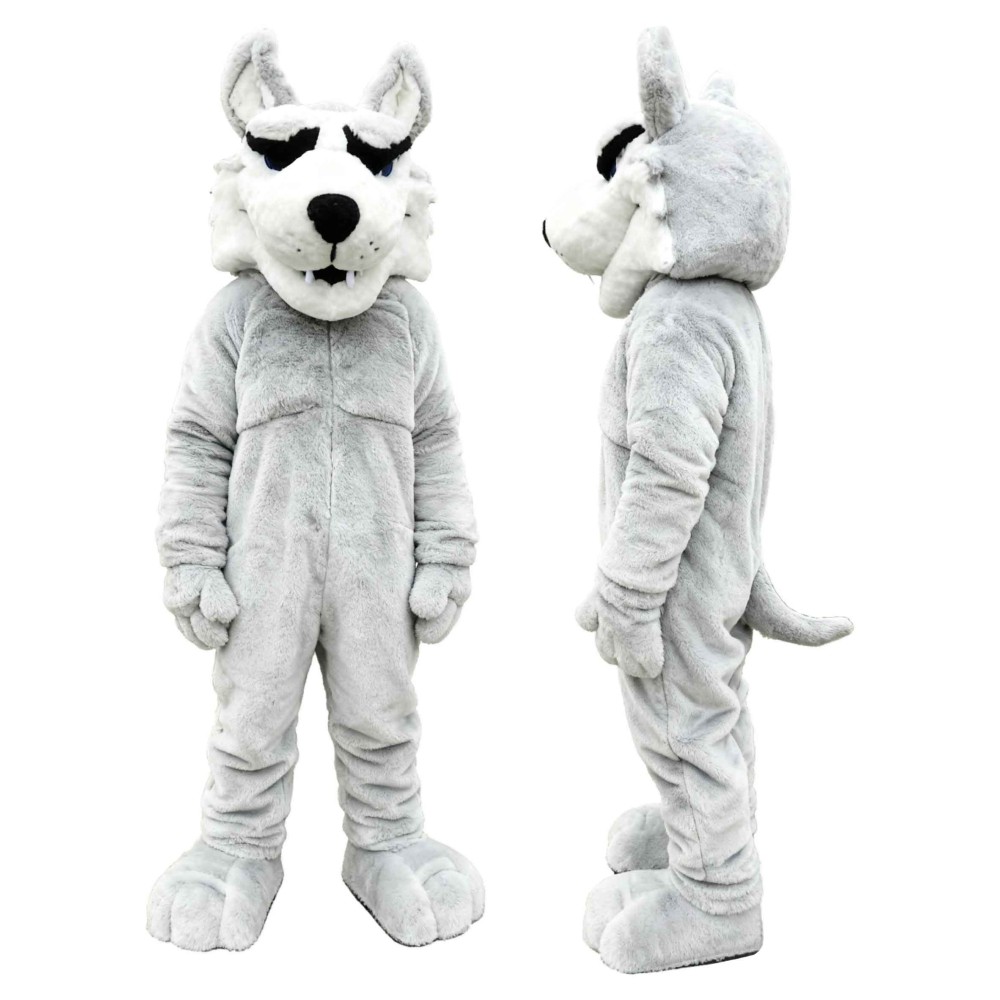 Grey Wolf Mascot Costume