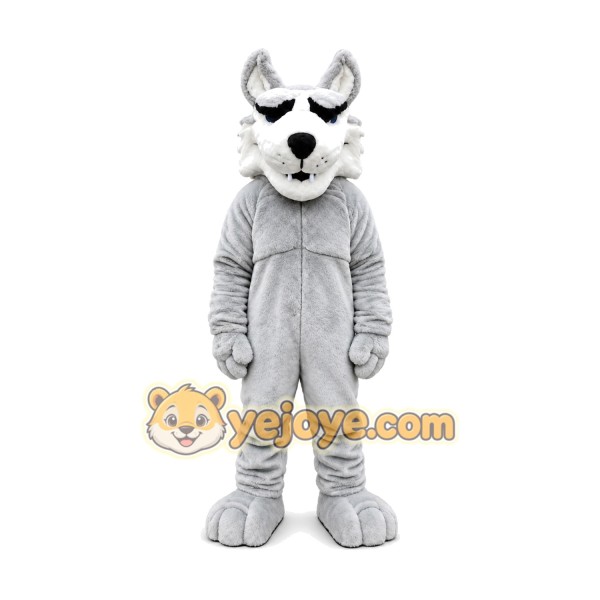 Grey Wolf Mascot Costume Grey Wolf Mascot Costume