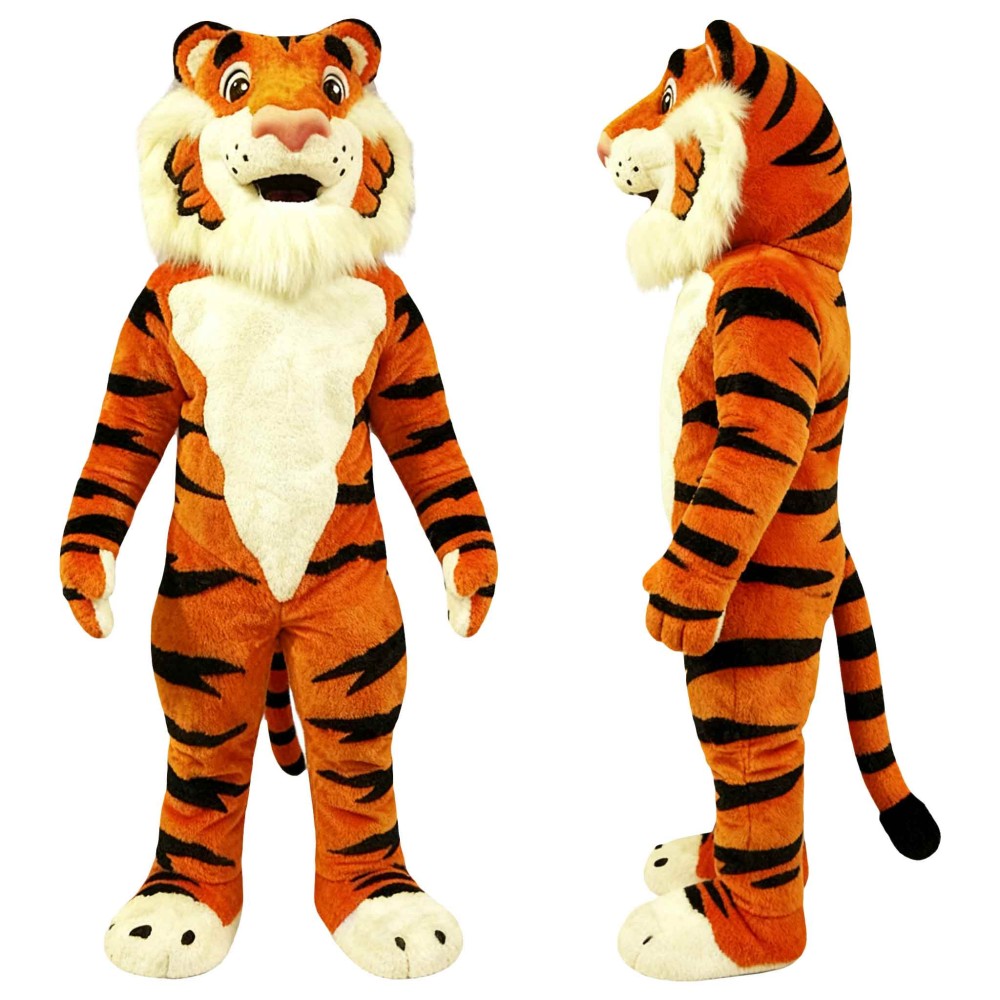 Happy Tiger Mascot Costume