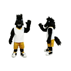 Black Horse Mascot Costume