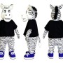 Zebra Mascot Costume