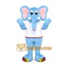 Blue Elephant Mascot Costume Blue Elephant Mascot Costume