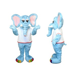 Blue Elephant Mascot Costume