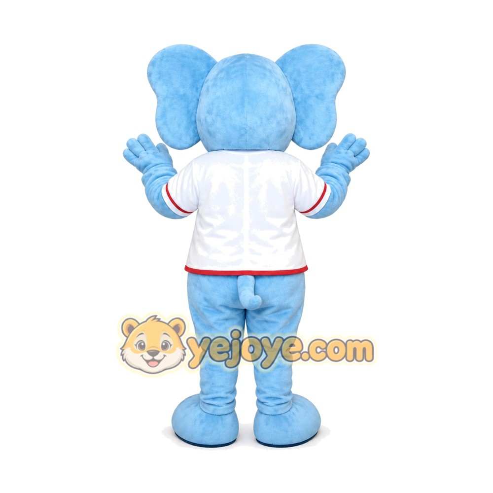 Blue Elephant Mascot Costume Blue Elephant Mascot Costume