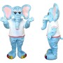 Blue Elephant Mascot Costume