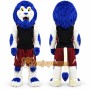 Blue Hair Lion Mascot Costume