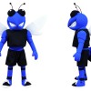 Blue Hornet Mascot Costume